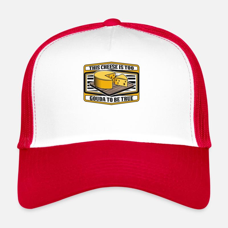 Ce fromage est trop Gouda pour être un vrai fabricant de queso Casquette trucker 