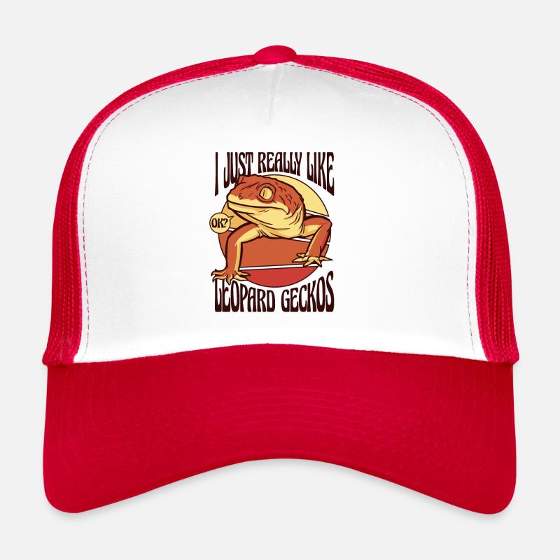 Juste comme le léopard Geckos Lézard à crête Casquette trucker 