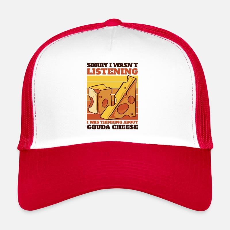 Ich dachte an den Gouda-Käsehersteller Queso Gouda - Trucker Cap - Weiß/Rot