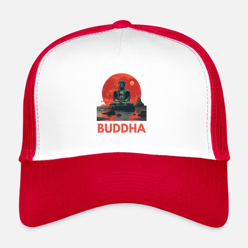 Bouddha, Bouddhiste, Namaste, Méditation, Bouddhisme Casquette trucker 