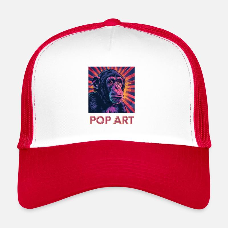 Pop Art Monkey Trucker Cap