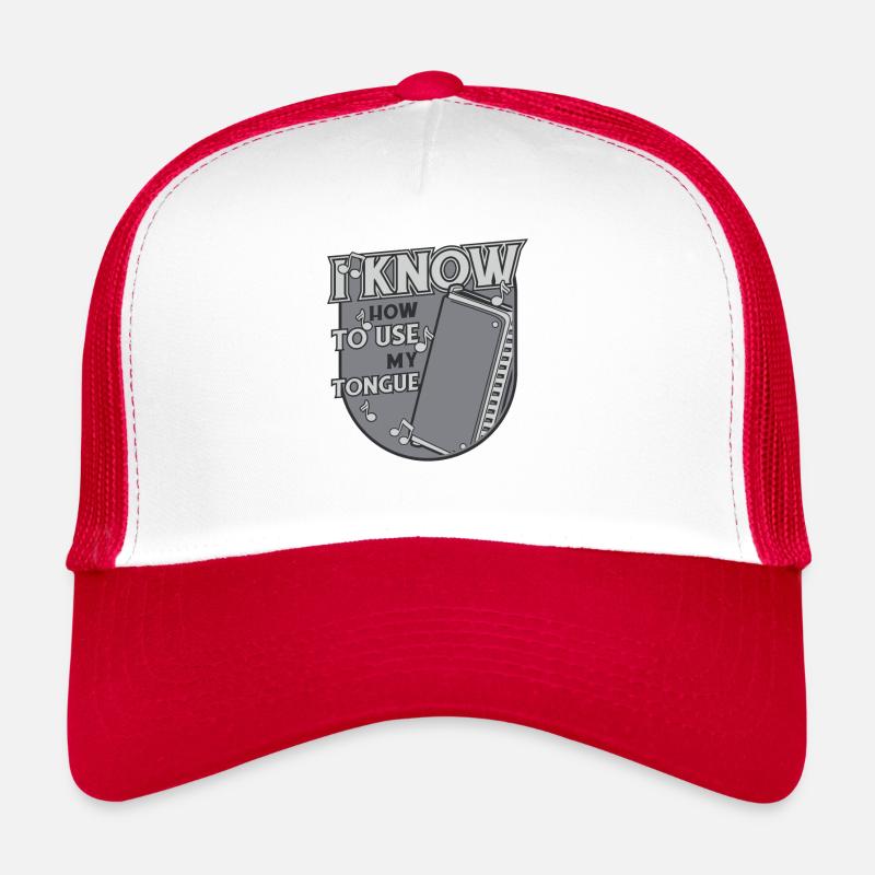 Je sais comment utiliser ma bouche harmoniciste de langue Casquette trucker 