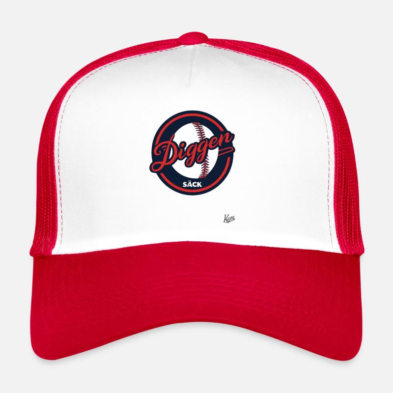 Sac épais avec logo de baseball amusant : sac de l’équipe Diggen Casquette trucker 