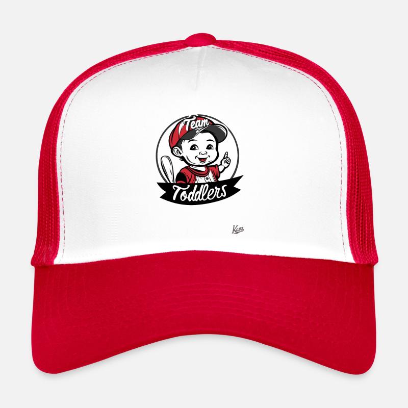 Équipe de logo de baseball amusante pour les tout-petits Casquette trucker 
