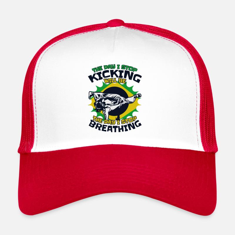 Le jour où j’arrête de donner des coups de pied à la danse Ginga Capoeirista Casquette trucker 