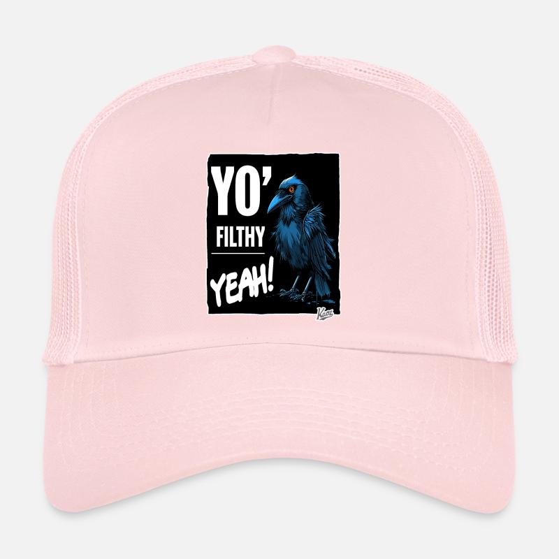Corbeau sale et effrayant Casquette trucker 