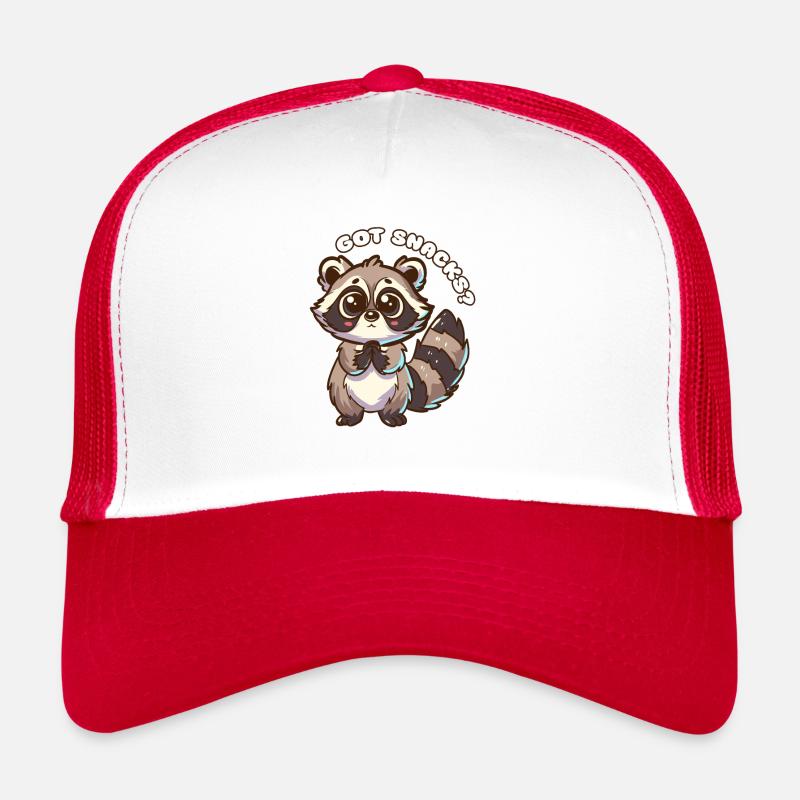 Vous avez des collations ? - raton laveur mignon Casquette trucker 