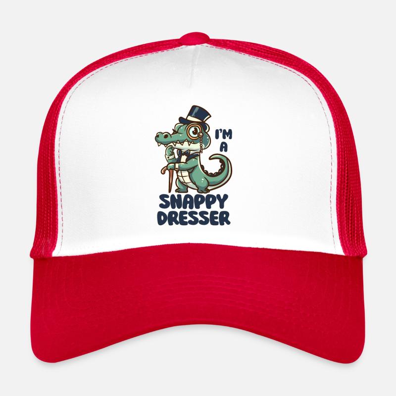 Je suis une commode Snappy - Jeu de mots sur le crocodile mignon Casquette trucker 