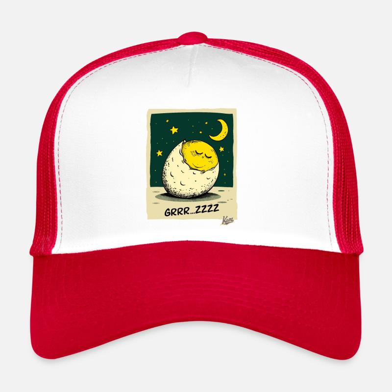 Œuf sucré endormi dans la lune et les étoiles Casquette trucker 