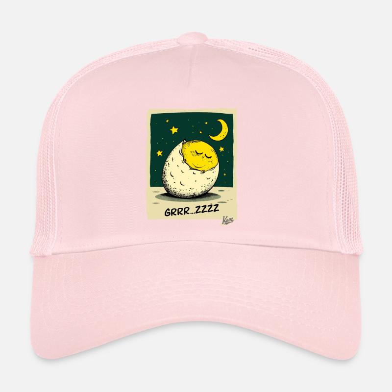 Œuf sucré endormi dans la lune et les étoiles Casquette trucker 