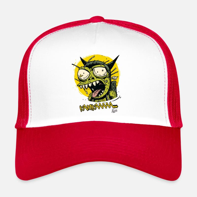 Vert Geng Rouge, Kamikatze Cat Pilot Casquette trucker 