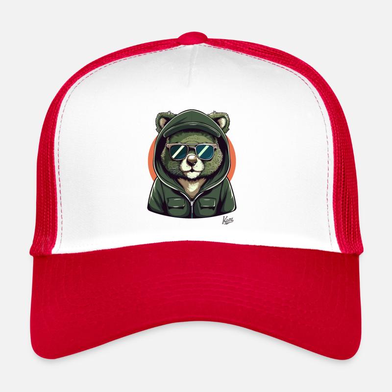 Sweat à capuche cool et lunettes de soleil Koala Bear Casquette trucker 
