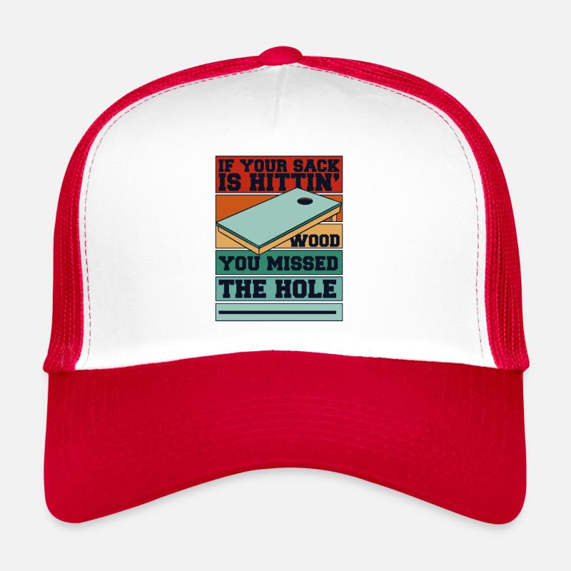 Du hast das Loch verpasst Sitzsack Spielbretter Cornhole Trucker Cap