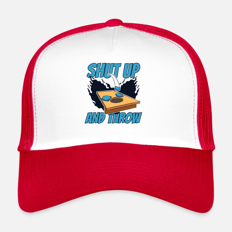 Shut Up And Throw Boards Bean Bag Game Trucker Cap