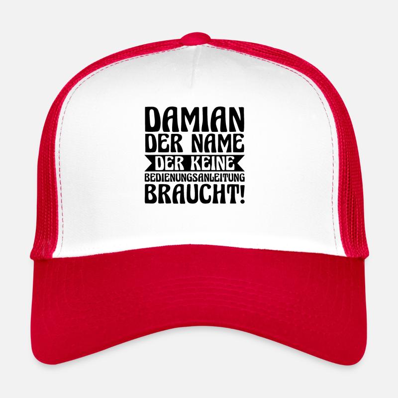 Prénom Damian Casquette trucker 