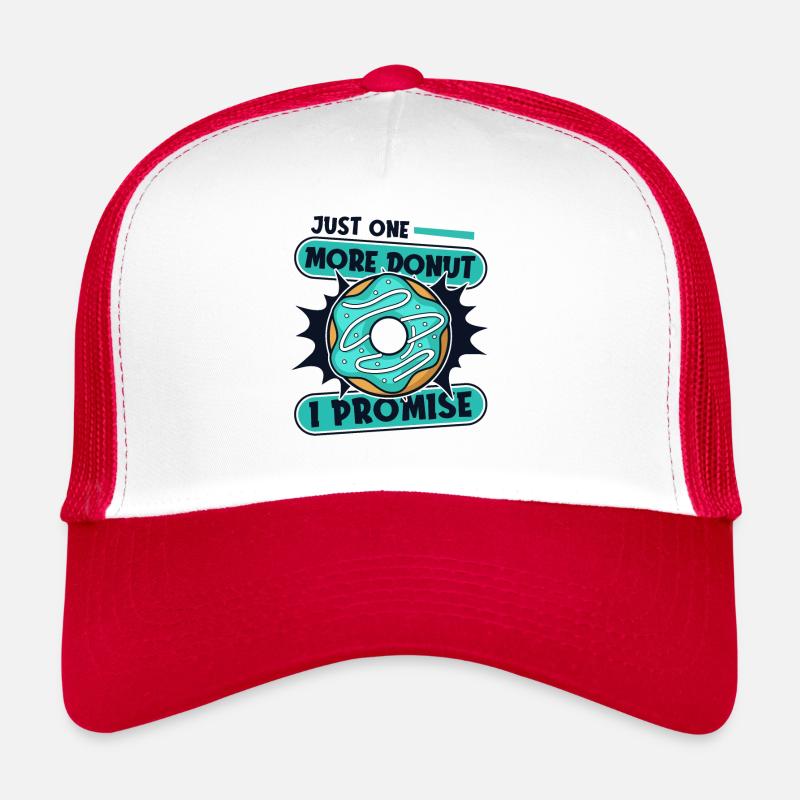 Nur noch ein Donut, ich verspreche, Donut, glasiert Trucker Cap