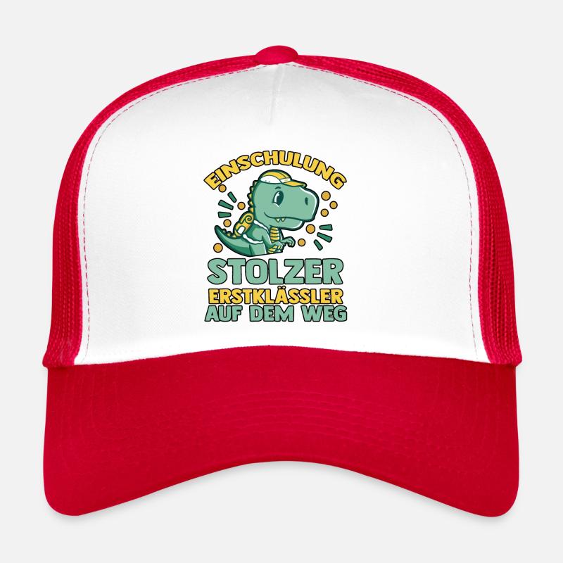Kindergarten Leaver Dino School Start School Child Enrollment Trucker Cap