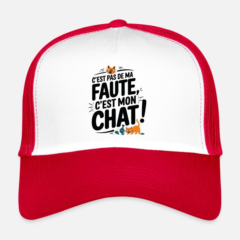 It's not my fault it's my humorous cat Trucker Cap