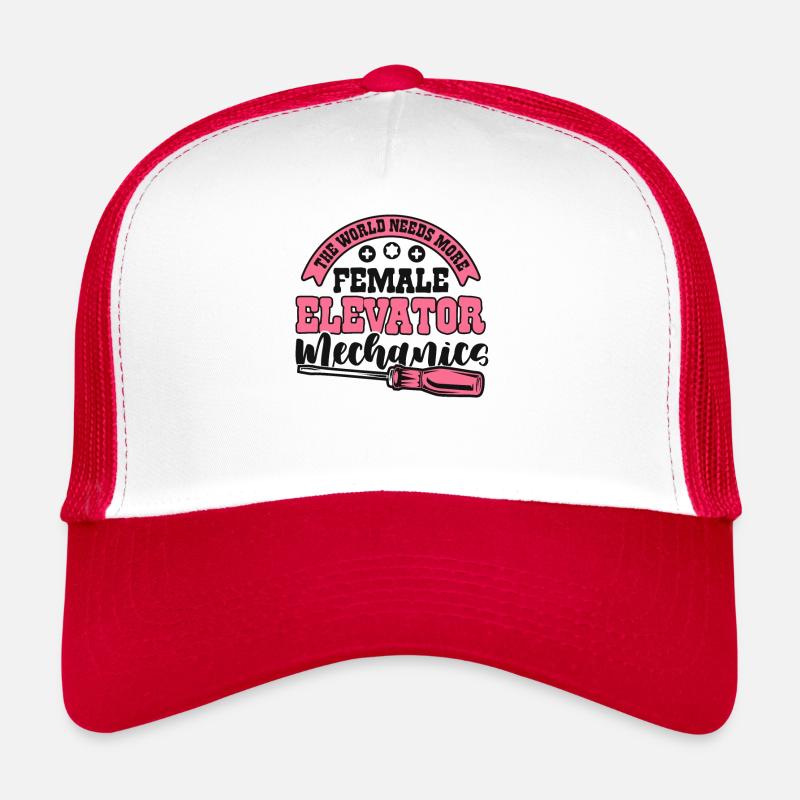 World Needs More Female Elevator Mechanics Trucker Cap