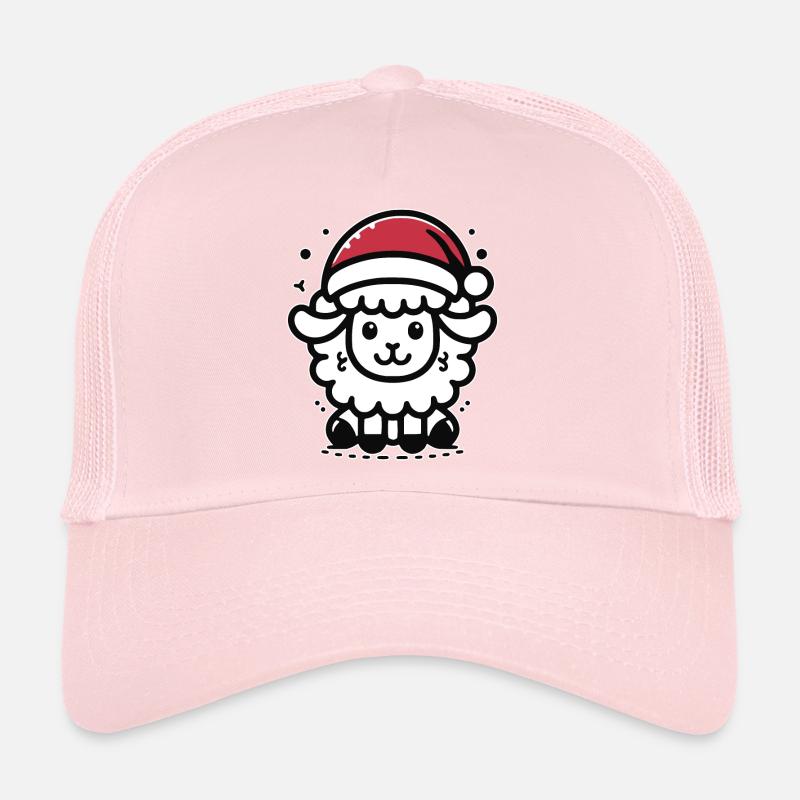 Cute Sheep Christmas Sheep Trucker Cap