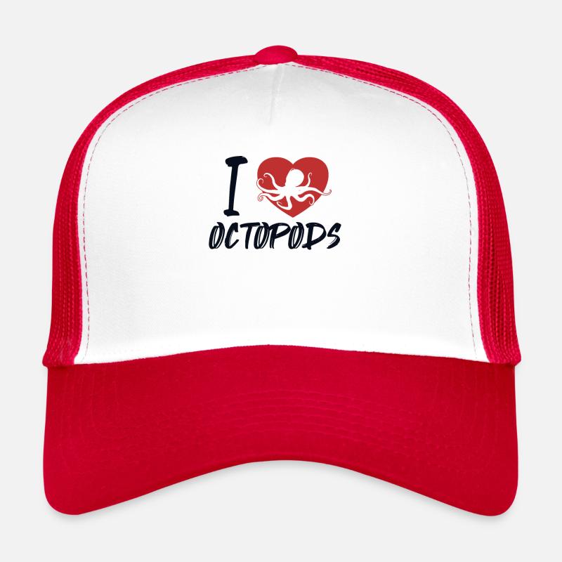 J’adore les octopodes Céphalopodes Octopodes Octopoda Casquette trucker 
