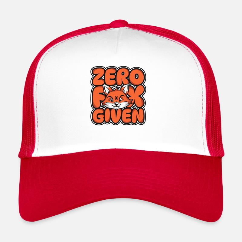 Zero Fox Given Canidae Caninae Red Fox Fox Lover Trucker Cap