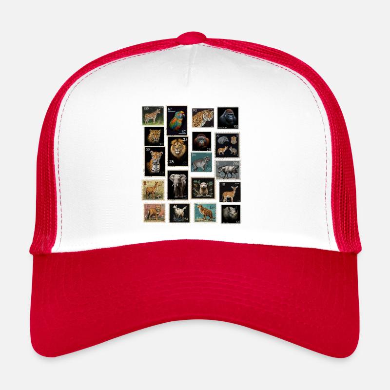 Briefmarken Tiere der Welt Trucker Cap