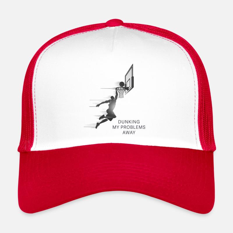 Dunking My Problems Basketball à l’extérieur Casquette trucker 