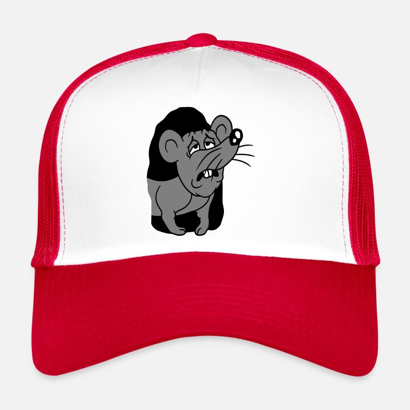 Mouse Hole Exhausted Work Get Up Tired Morning Trucker Cap