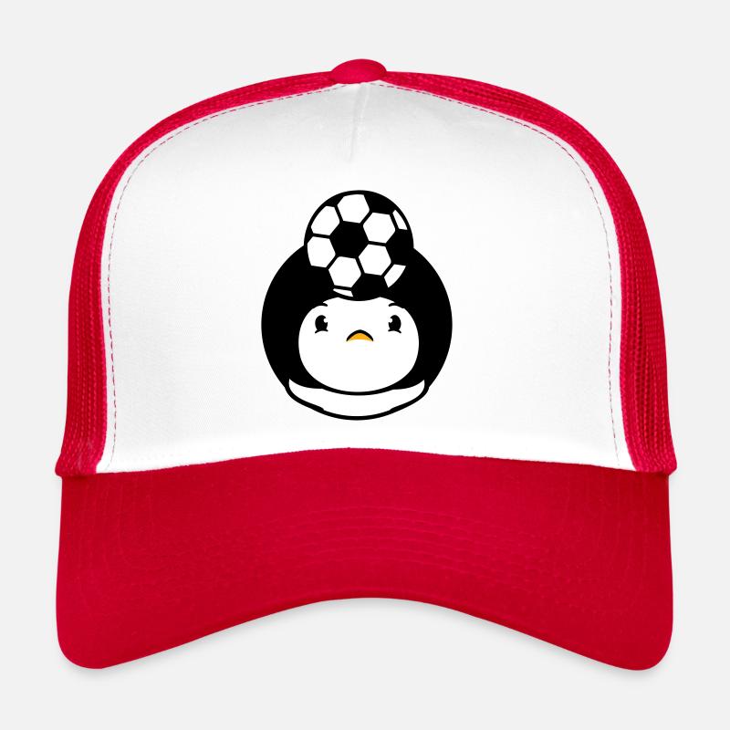 Duck Playing Soccer Header Ball Balancing Head Trucker Cap