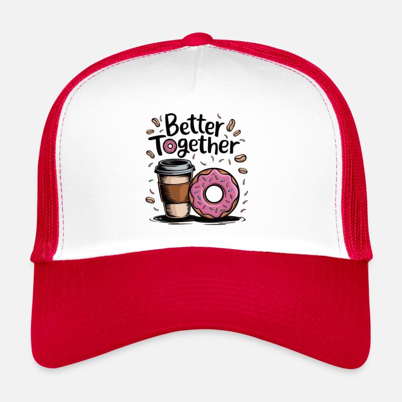 Café et beignet – mieux ensemble Casquette trucker 
