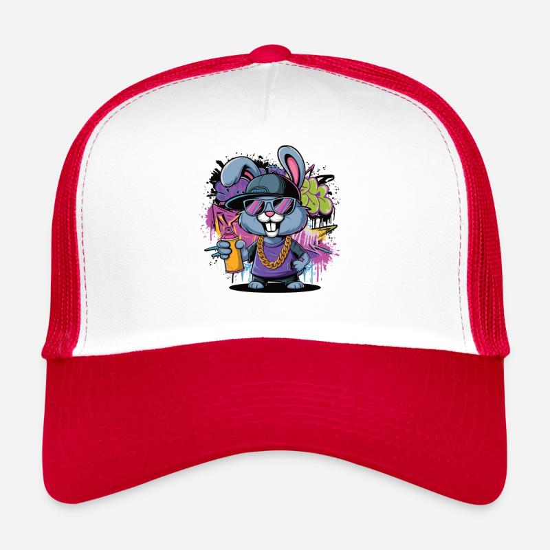 Lapin graffiti avec style Casquette trucker 