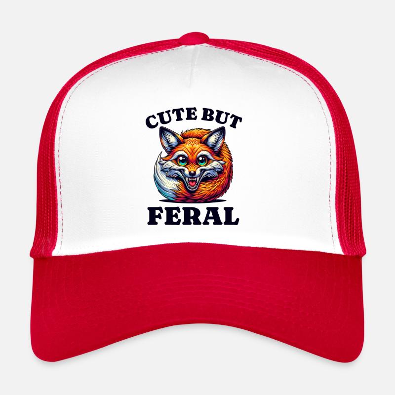 Mignon mais sauvage doux mais renard sauvage Casquette trucker 