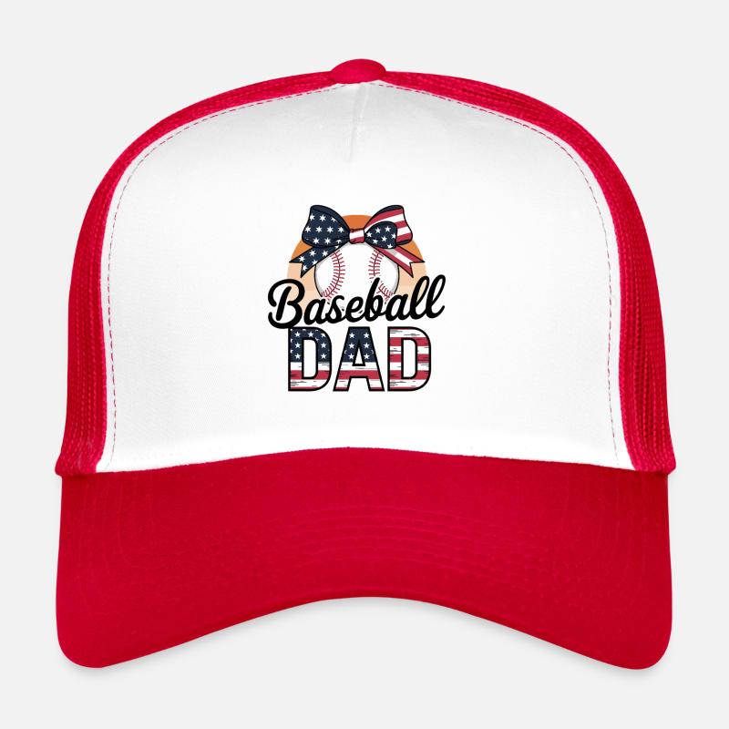 Baseball papa fierté drapeau américain arc Casquette trucker 