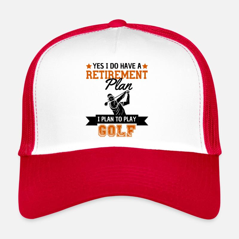 Golf Rentenplan Spruch Golfspieler Fan Trucker Cap