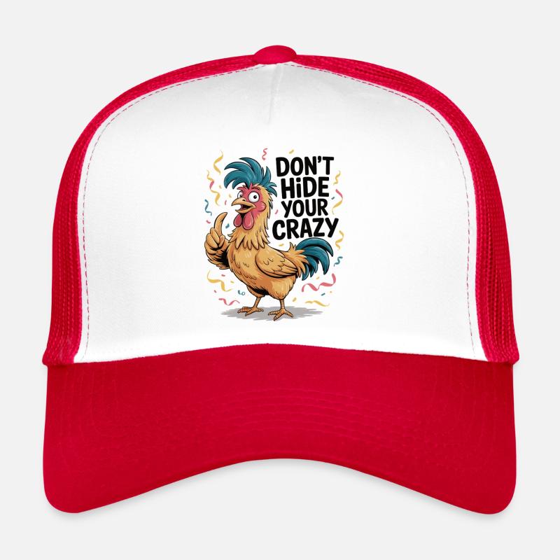 Drôle de poulet dire chemise Casquette trucker 