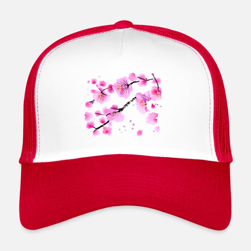 Cherry Blossom Japanese Sakura Trucker Cap