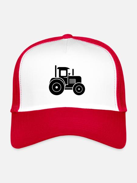 Traktor - Trucker Cap - Weiß/Rot