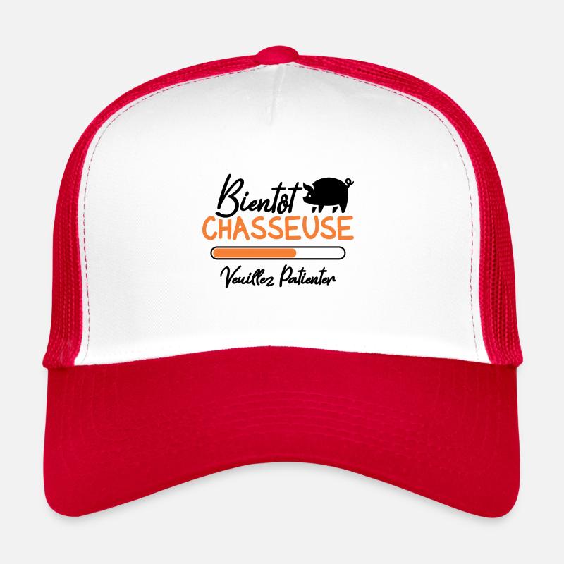 Bientôt Chasseuse veuillez patienter Casquette trucker 