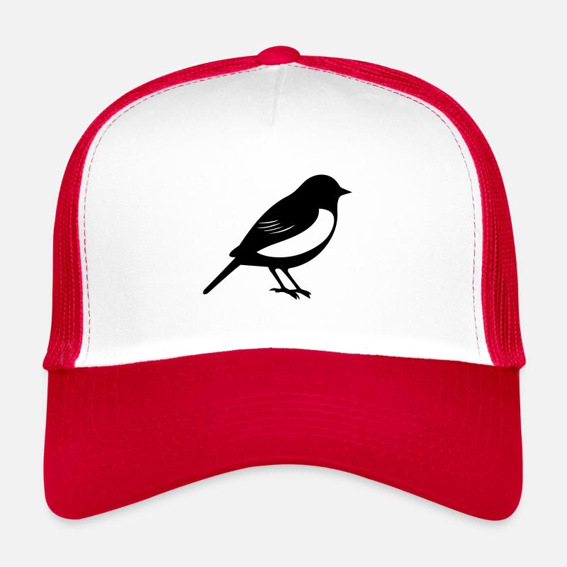 Vogel - Trucker Cap - Weiß/Rot