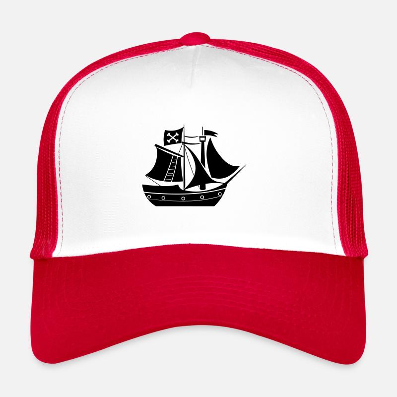 Pirate ship Trucker Cap