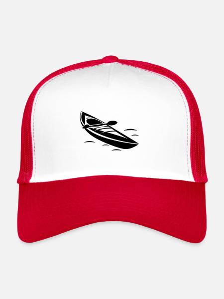 Canoe - Trucker Cap - white/red - Front