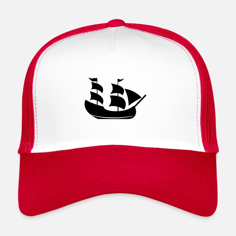 Pirate ship Trucker Cap