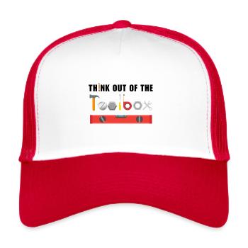 Think out of the toolbox - Trucker Cap - white/red - Front