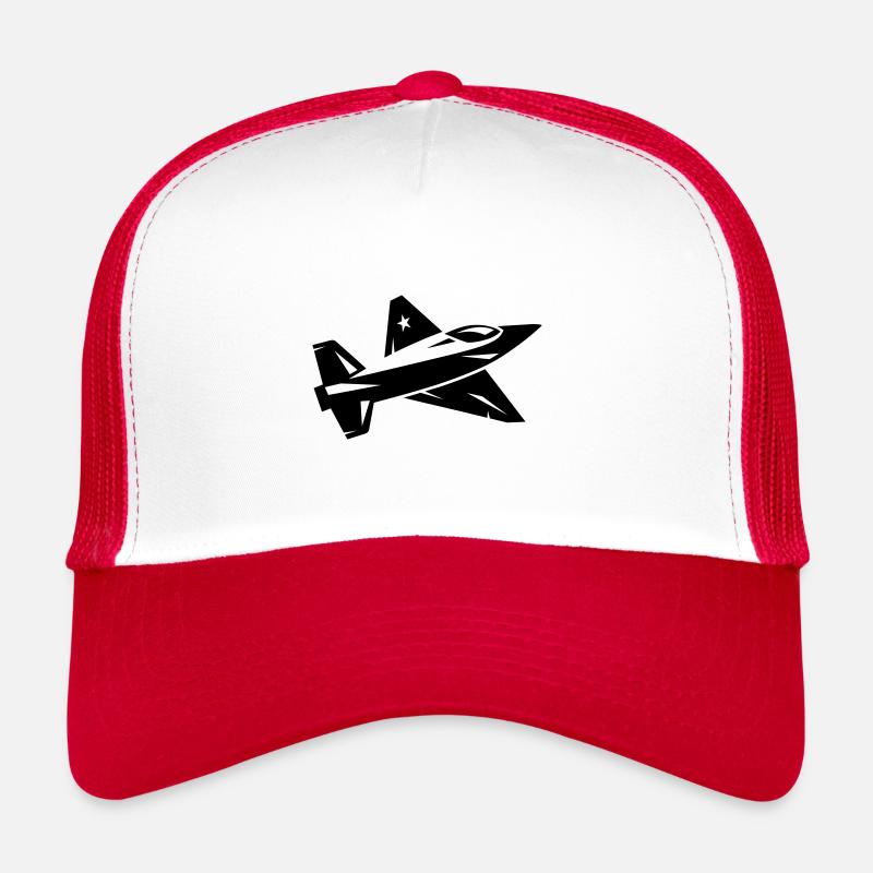 Kampfflugzeug Trucker Cap