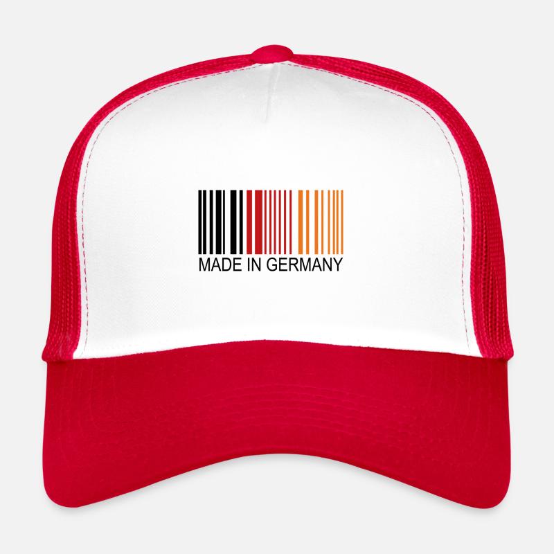 Made in Germany - Trucker Cap - Weiß/Rot