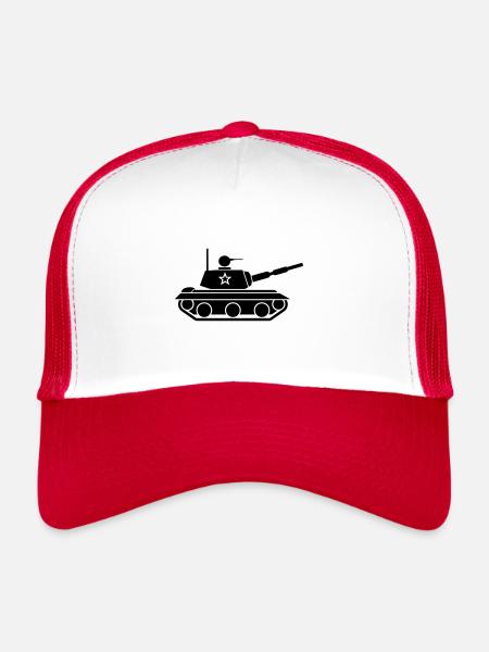 tank - Trucker Cap - white/red - Front