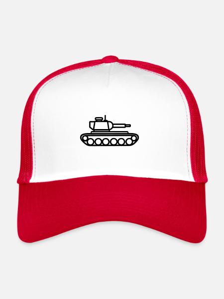 tank - Trucker Cap - white/red - Front