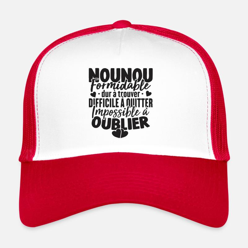 Nounou Formidable Super Idée Cadeau Pour Nounou Casquette trucker 