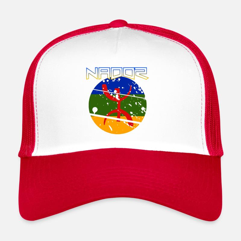 Nador Rif Amazigh - Trucker Cap - Weiß/Rot